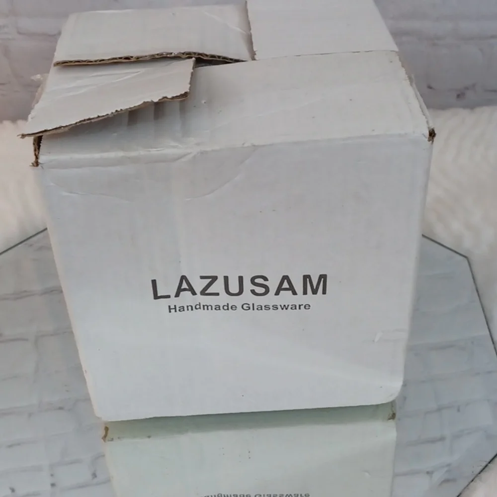 HandMade‎ Lazusam   Pedestal Vase Wedding /Center piece  Clear New